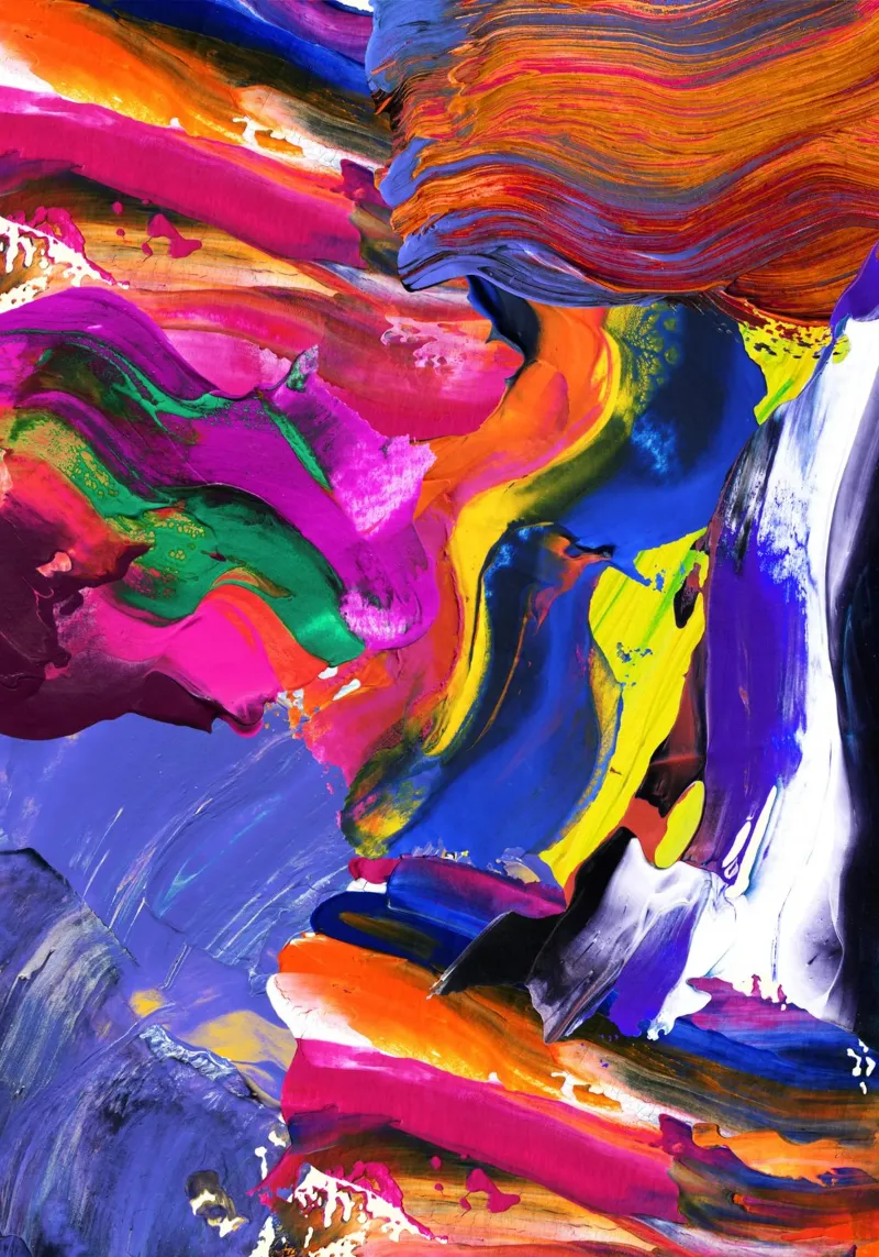 Echoes in Color poster con telaio in alluminio da RS LAB STUDIO