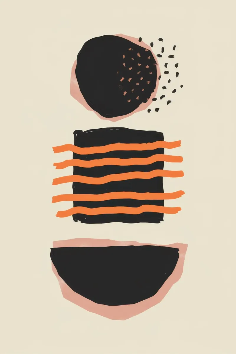 Forme astratte minimaliste poster da Mark Solaria