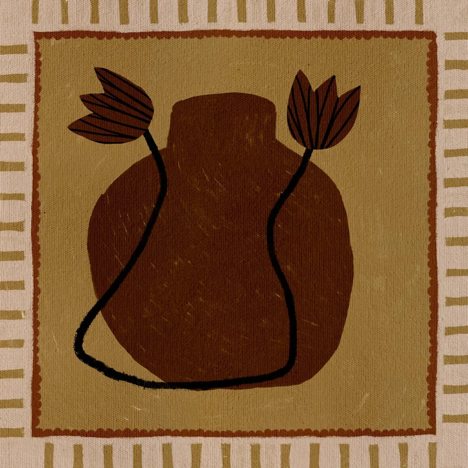 Out-of-Vase Blooms 2 carta hahnemühle da Shatha Al Dafai