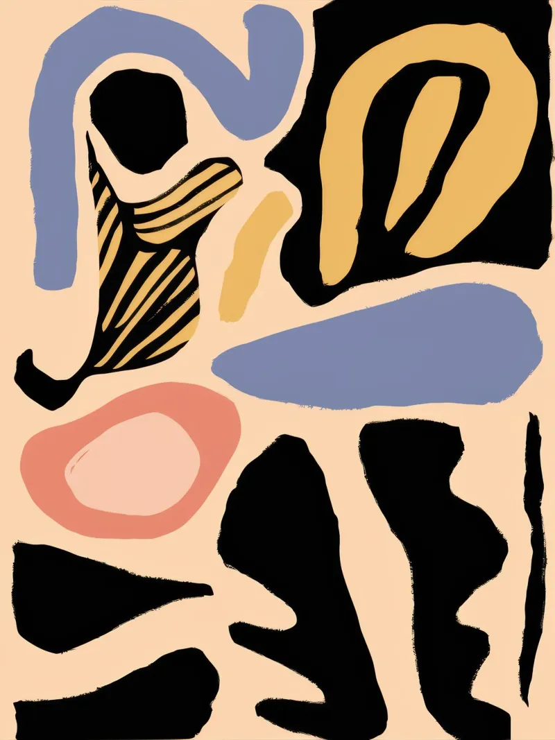 Abstract Face Forms canvas by Mark Solaria