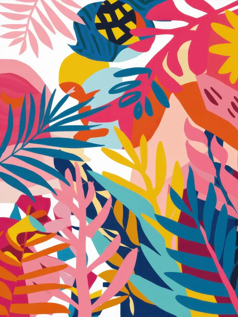 Émeute maximaliste dans la jungle toile avec Caisse américaine de Trace Brush