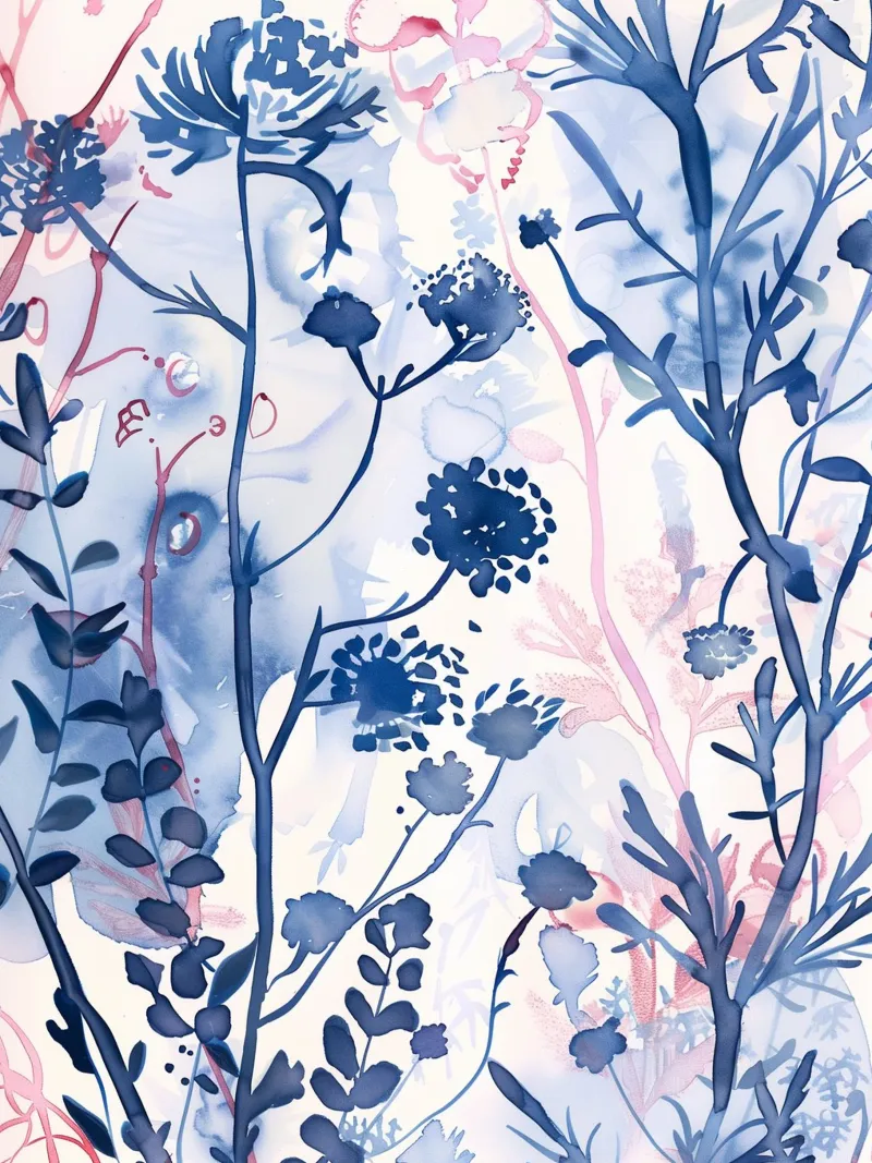 Giardino d'ombra poster con telaio in plastica da Sophia Calder Studio