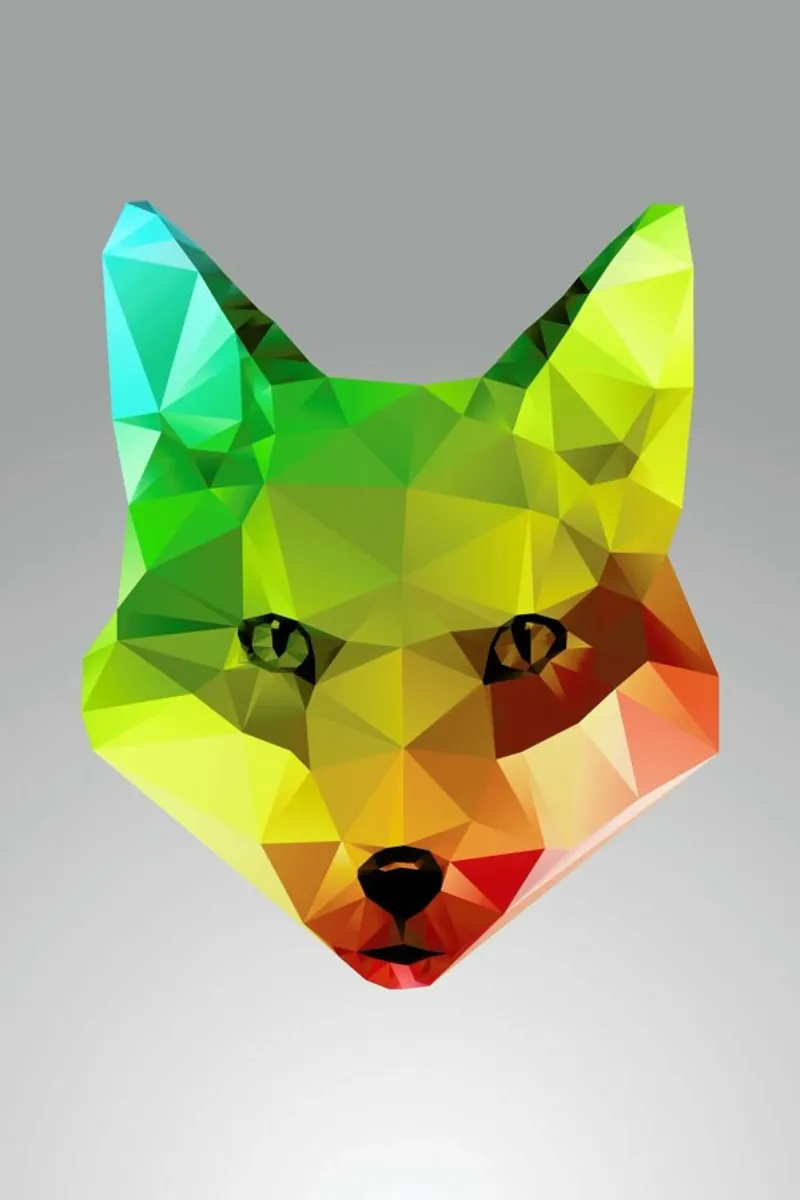 Glass Fox Face pellicola backlit da Three Of The Possessed