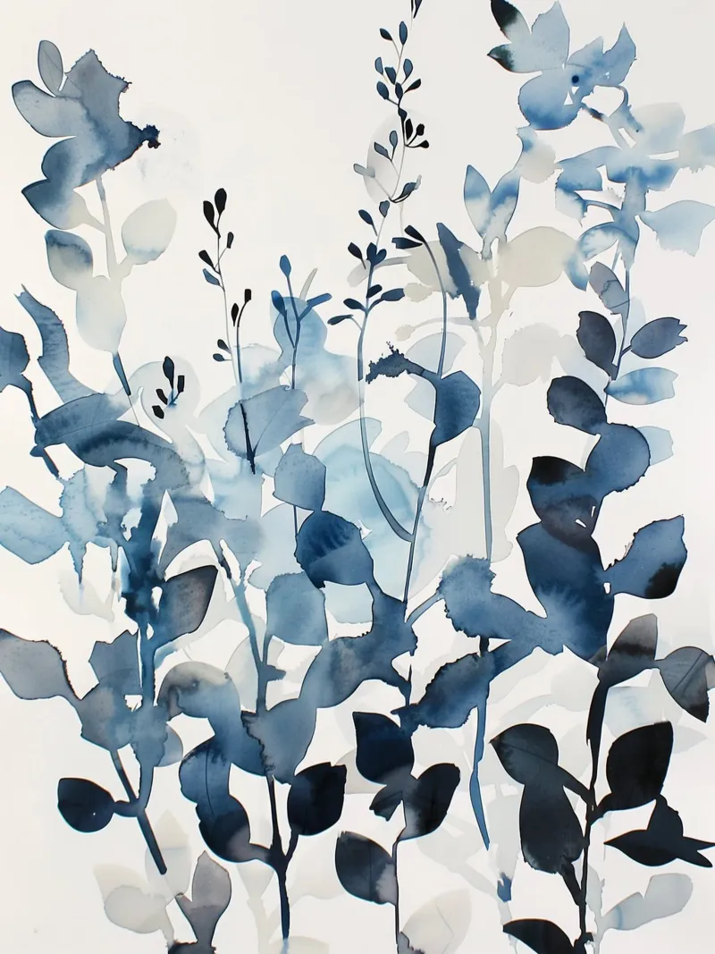Lommerrijke schaduwen poster met aluminium frame van Sophia Calder Studio