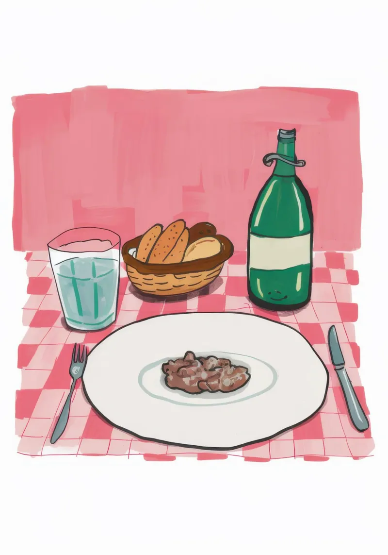 Einfaches Abendessen für eine Person Poster von Mark Solaria