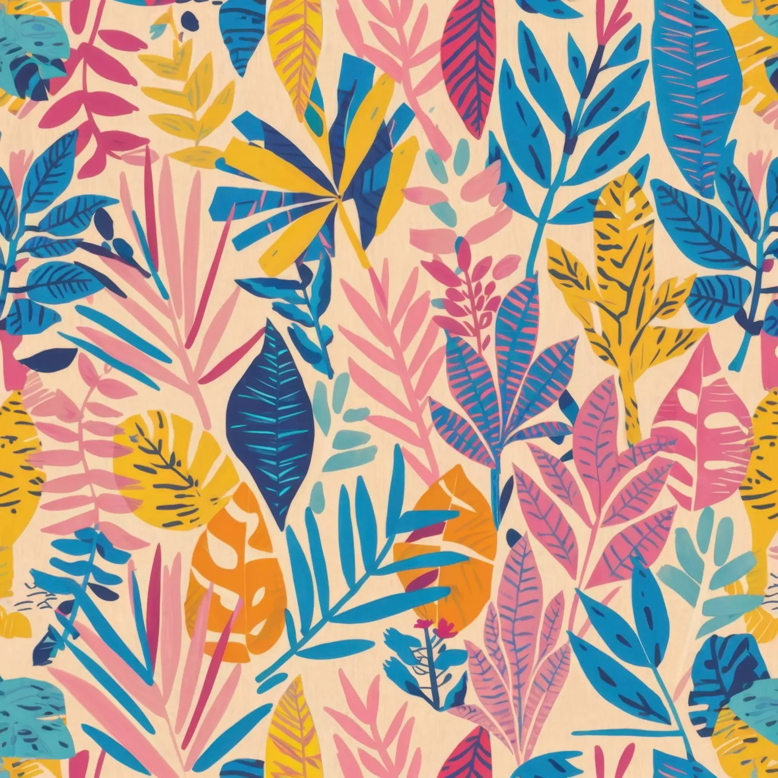 Weelderig Jungle Wandkleed canvas met Baklijst van Selene Shade