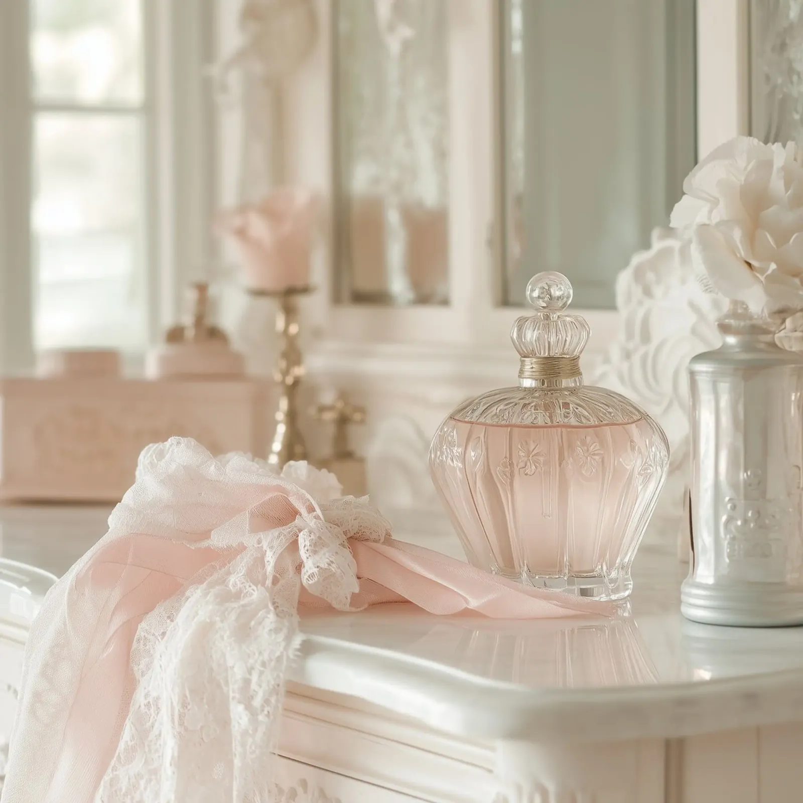 Sussurri in rosa poster con telaio in plastica da StillVibe Home