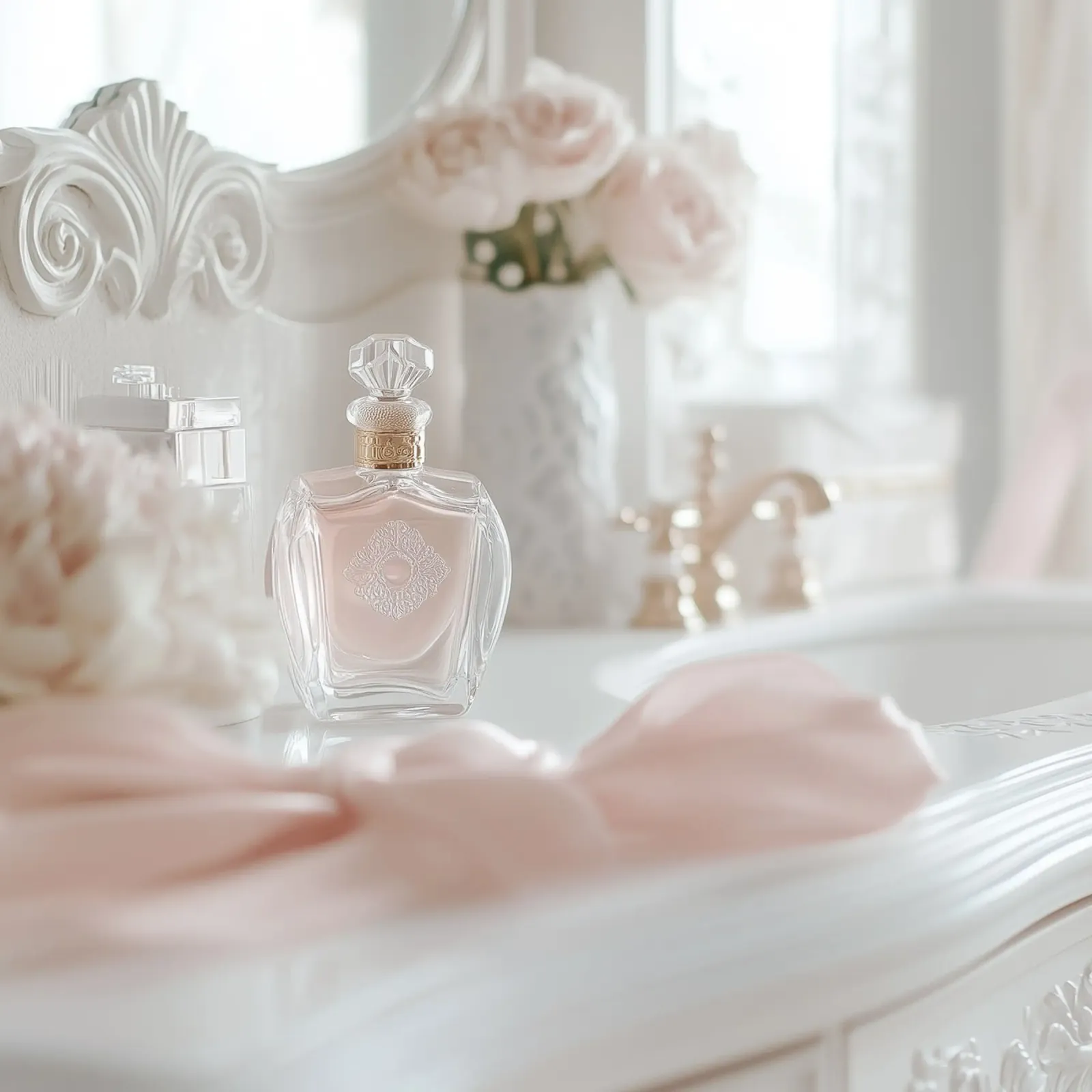 Sussurri in rosa poster con telaio in alluminio da StillVibe Home