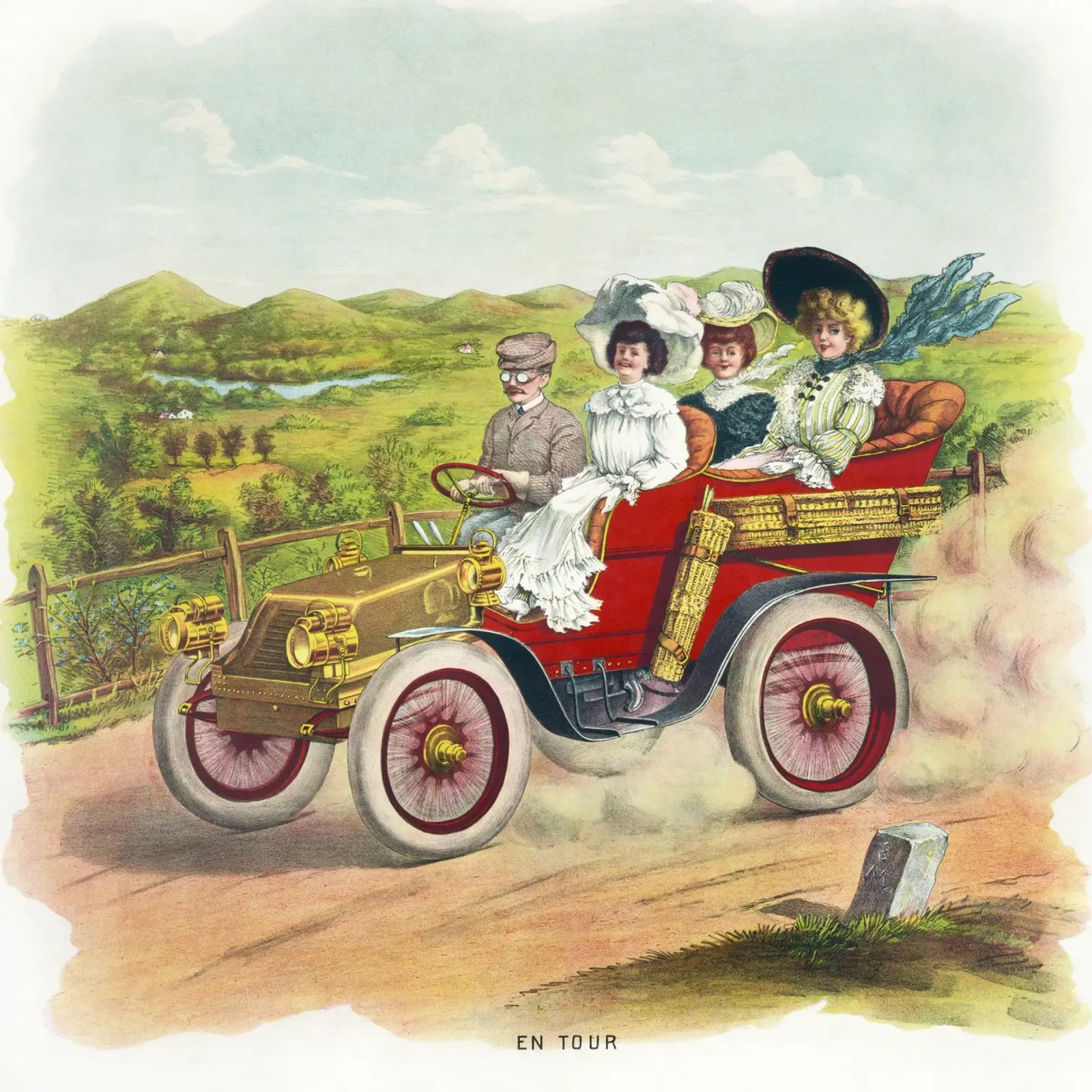 Poster turistico per auto d'epoca Stampa d'arte automobilistica retrò poster da homdeco