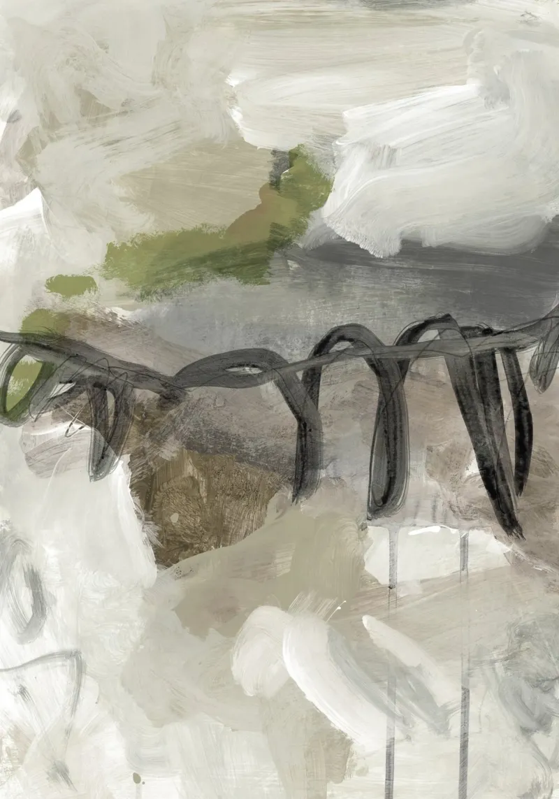 abstract painting in earthy colors alluminio dibond da IRIS LEHNHARDT FINE ART