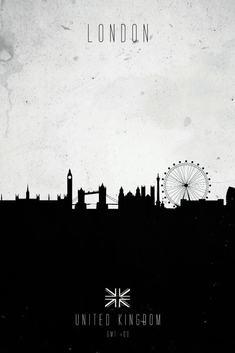 London Contemporary Cityscape poster by Calm The Ham