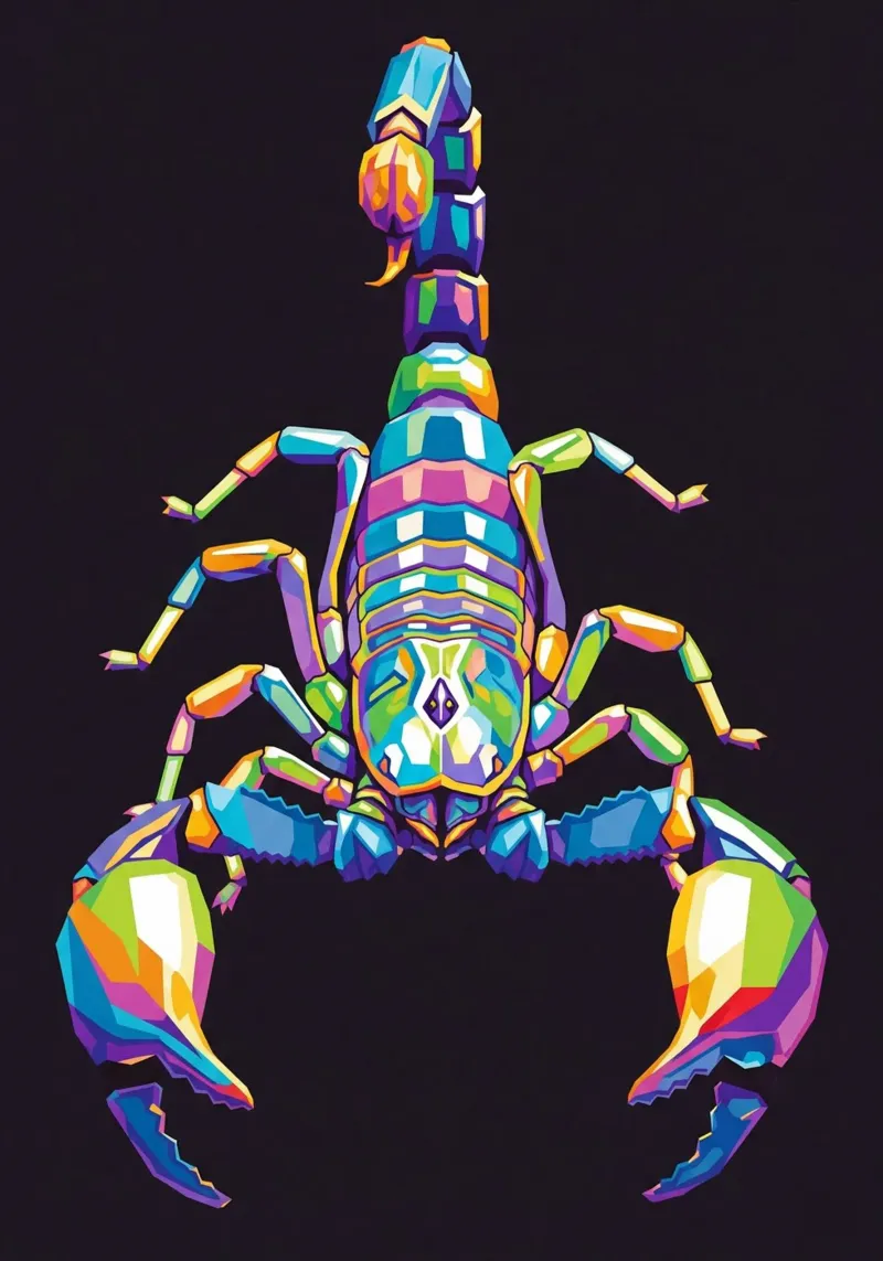 Colorato di scorpione (1) poster da Wild Life studio