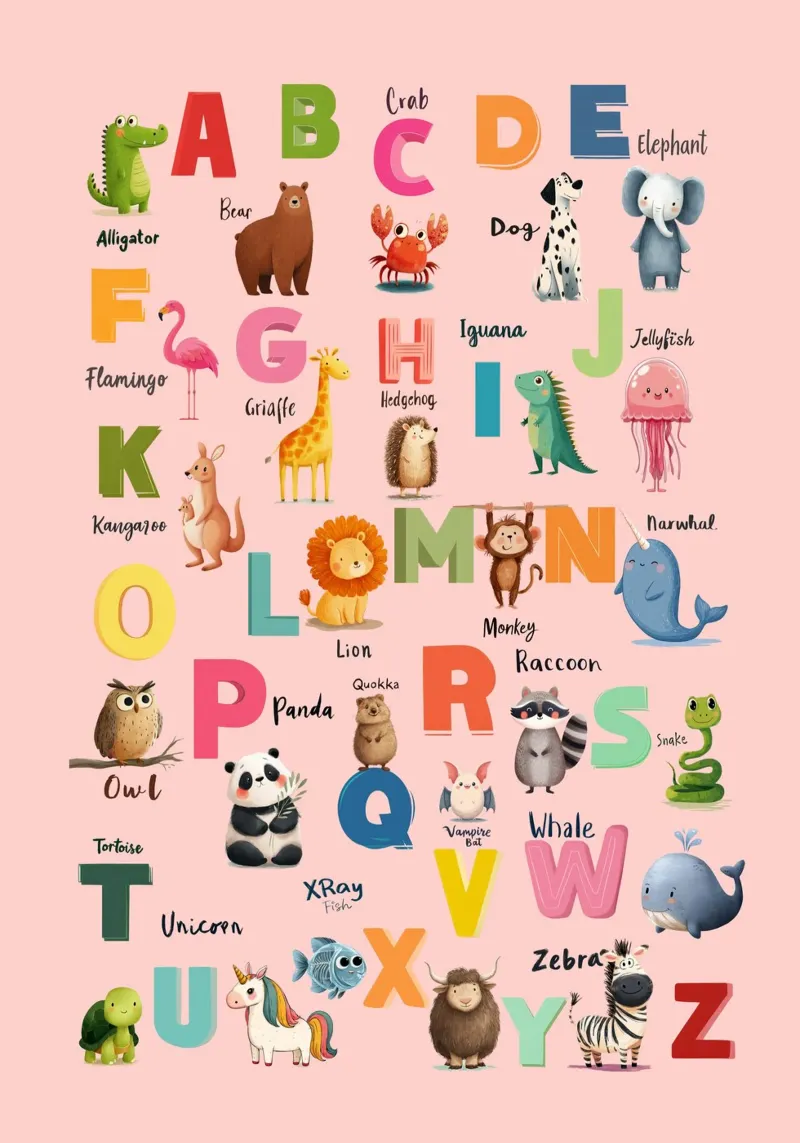 Alphabet Safari poster da Kiara