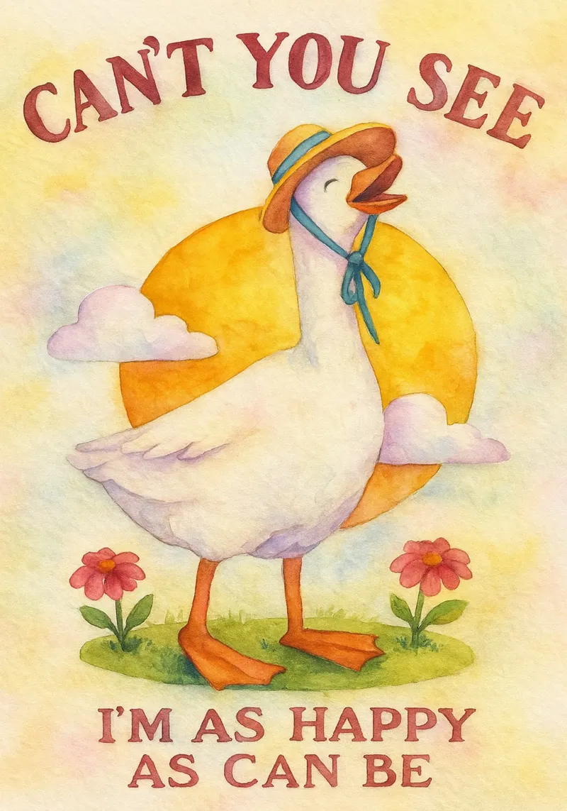 no se puede ver cisne dibujo ilustración poster con marco de aluminio de citralake