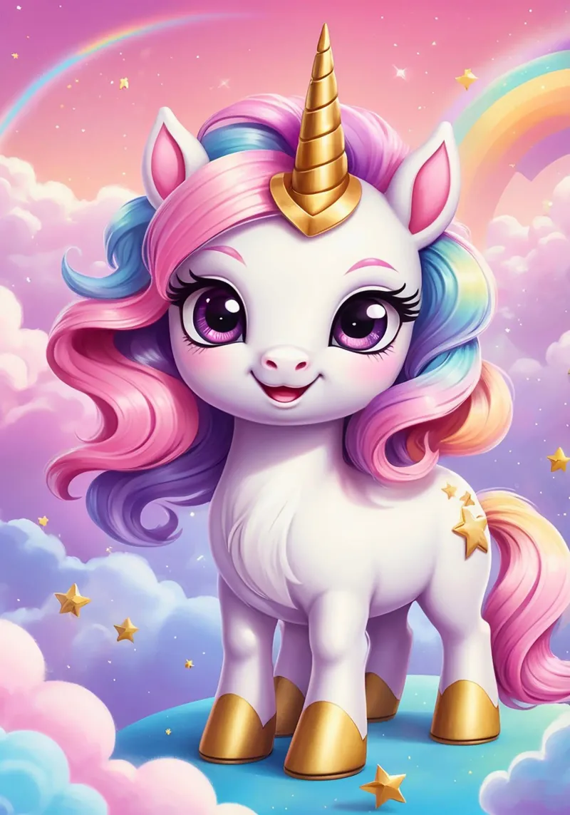 Unicorn alluminio dibond da Cute Art