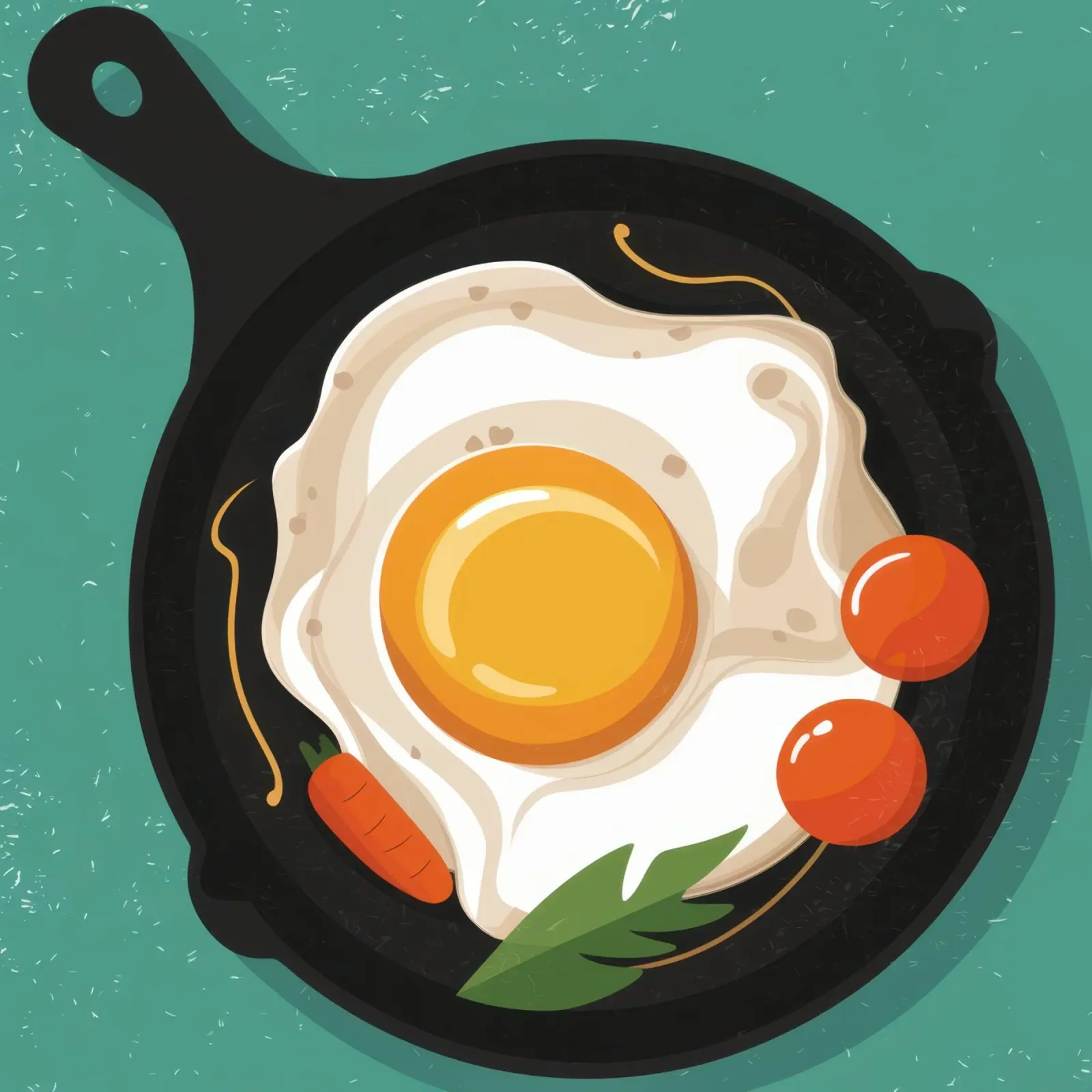Das perfekte Pfannkuchen-Ei Poster von Trace Brush