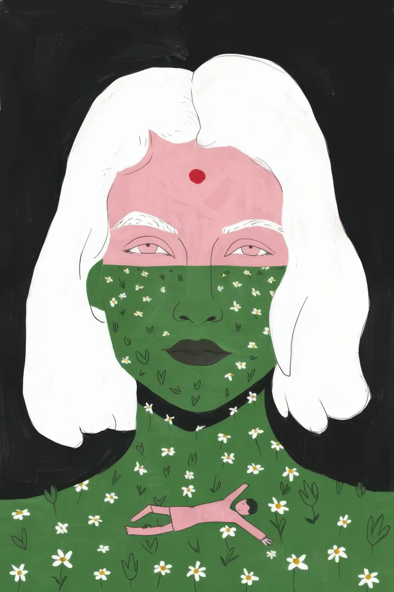 Poder de la Diosa Serpiente poster con marco de madera de Gaia Viesta