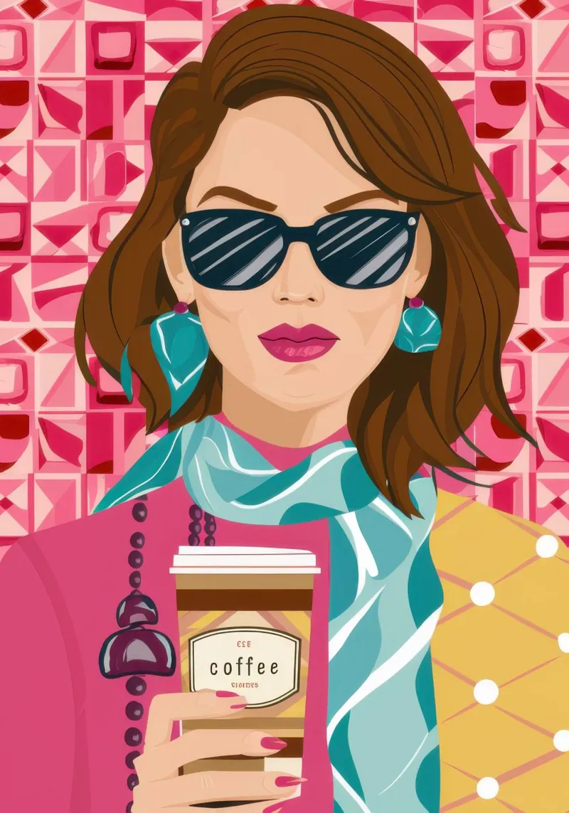 Caffè Uptown Chic poster da Selene Shade