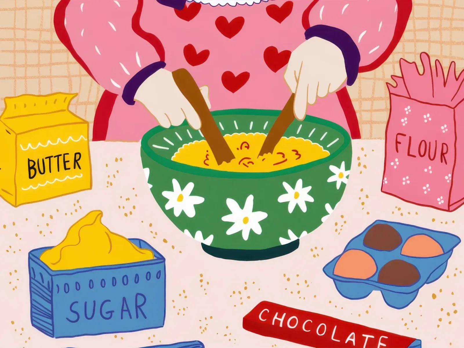 Cucinare con amore poster con telaio in plastica da Irish Strokes