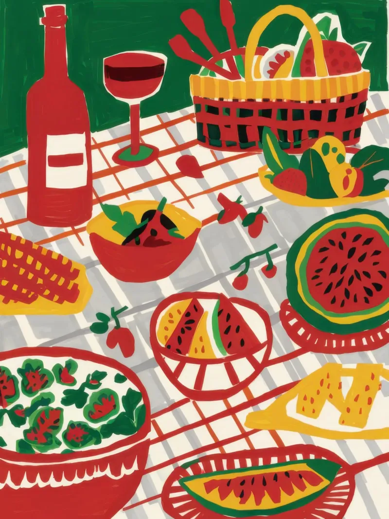 Perfekter Picknick-Aufstrich Poster von Luna Aura