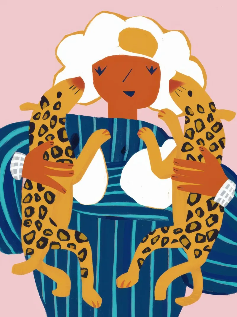 Dea con stampa leopardo poster da Gaia Viesta