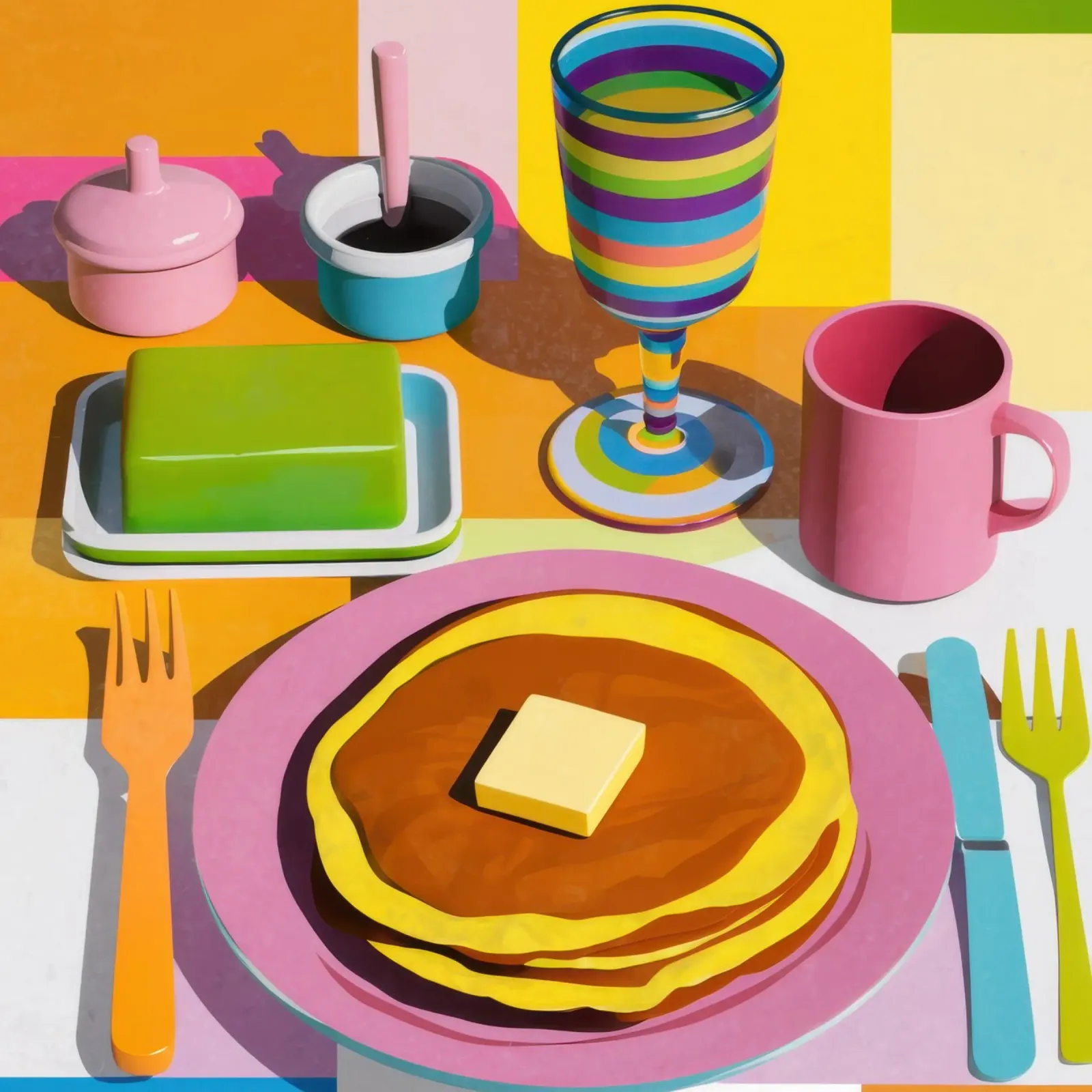 Impasto di pancake perfetto poster da Trace Brush