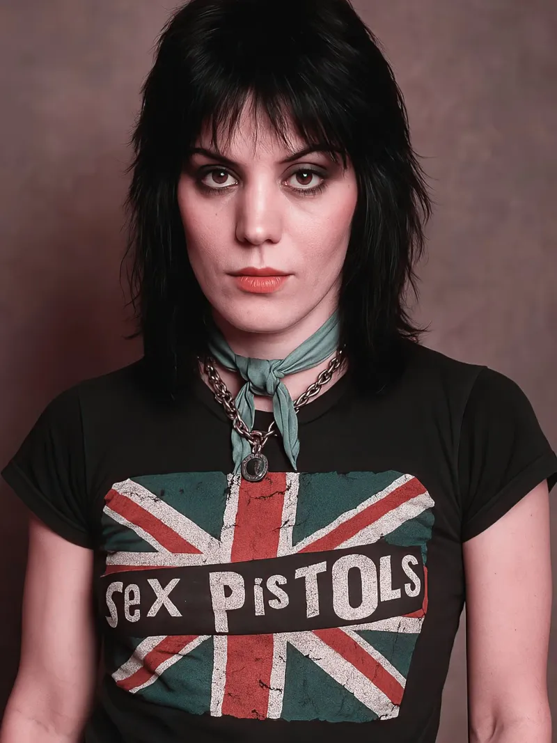 Joan Jett poster con telaio in plastica da Musadad Shop