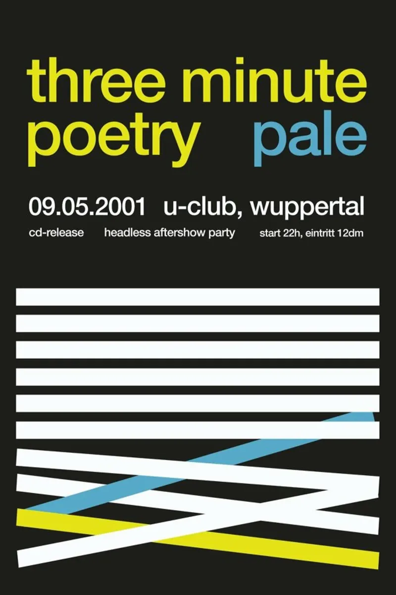 Three Minute Poetry & Pale poster con telaio in legno da Stephan Kochs
