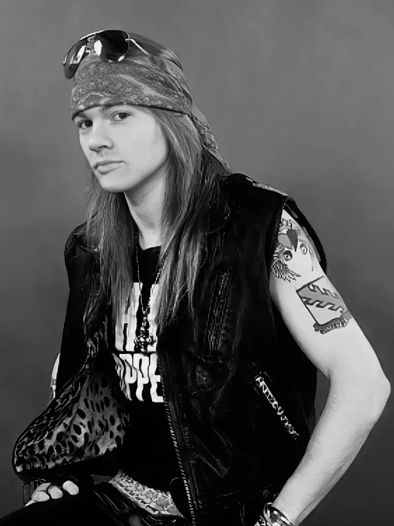 Axl Rose Guns n Roses canvas met Baklijst van Musadad Shop