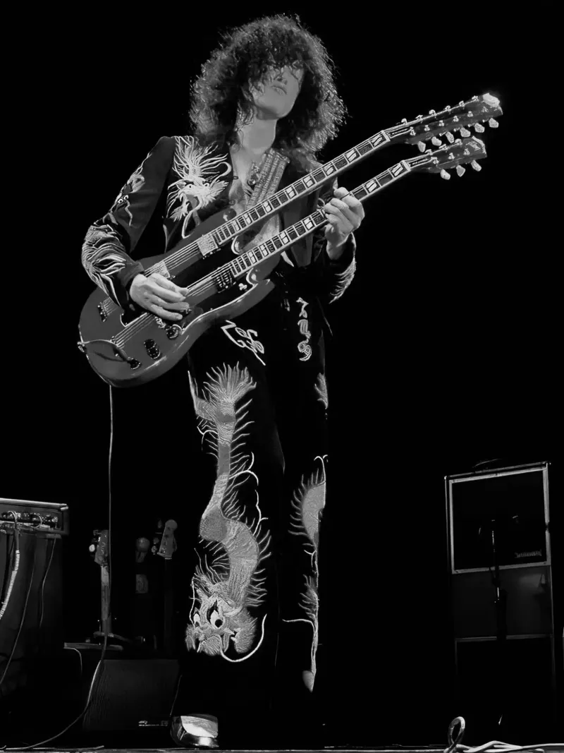 Jimmy Page Led Zeppelin pellicola backlit da Musadad Shop