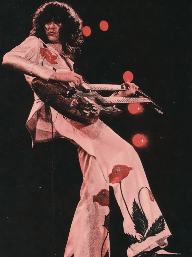 Jimmy Page Led Zeppelin pellicola backlit da Musadad Shop