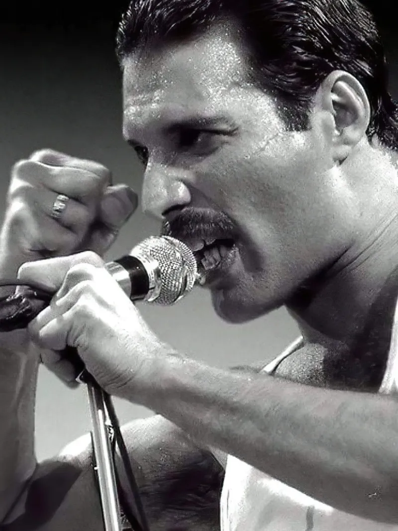 Freddie Mercury poster con telaio in plastica da Musadad Shop