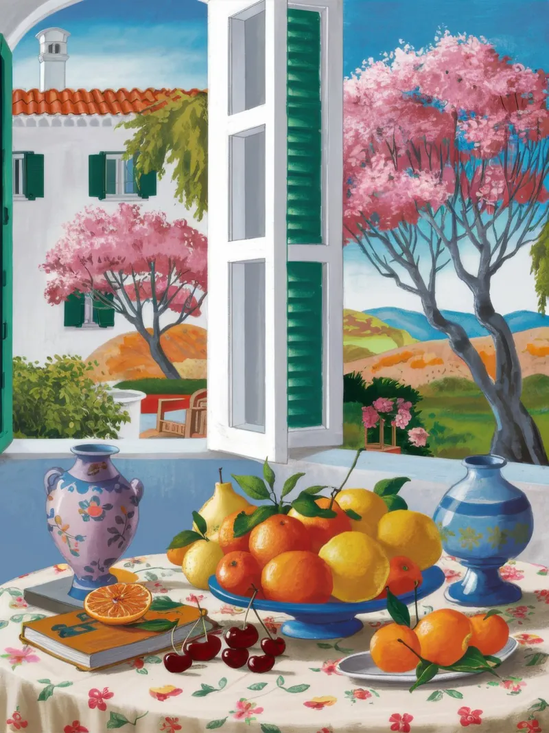 Tuscan Window View canvas by Mark Solaria