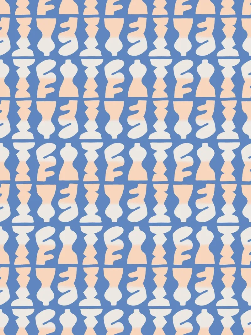 Repetitive pattern 25 canvas by Little Dean