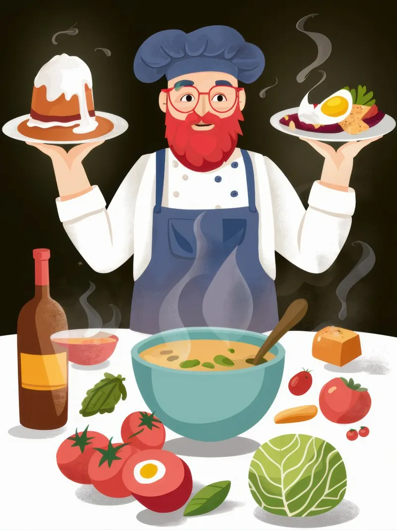 Benvenuto da parte dello chef poster da Trace Brush