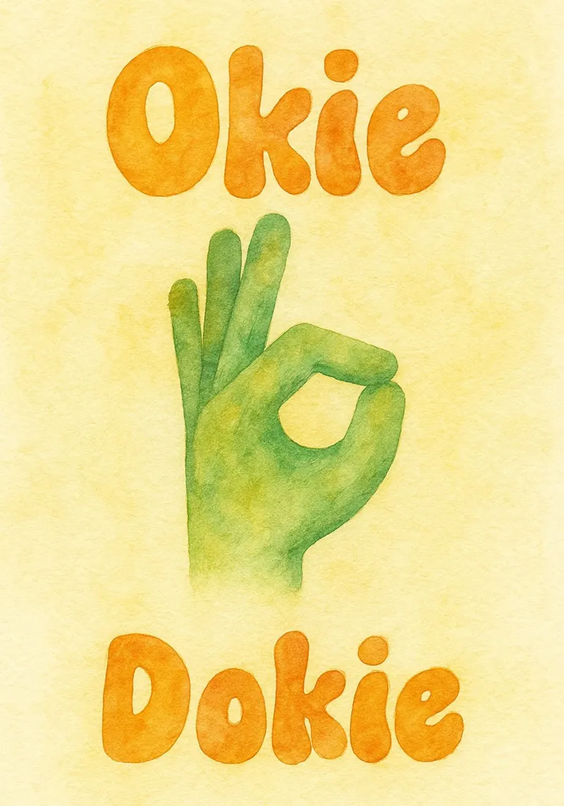 disegno okie dokie illustrazione poster da citralake