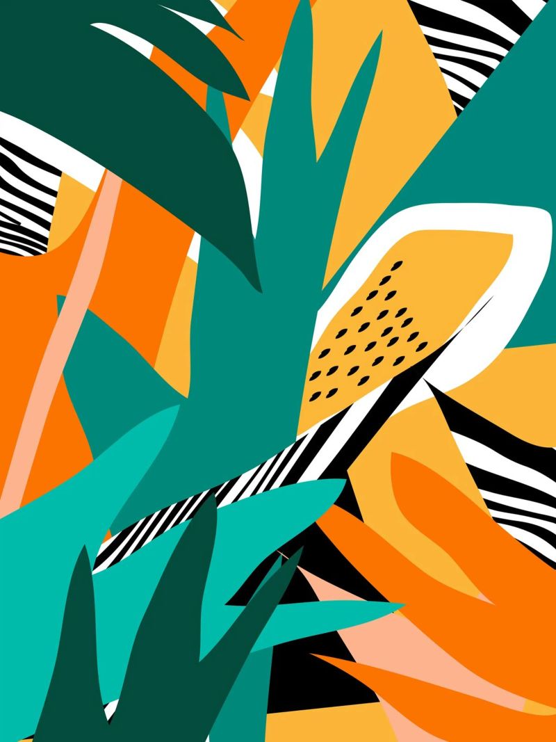 Jungle Abstract poster by ThingDesign