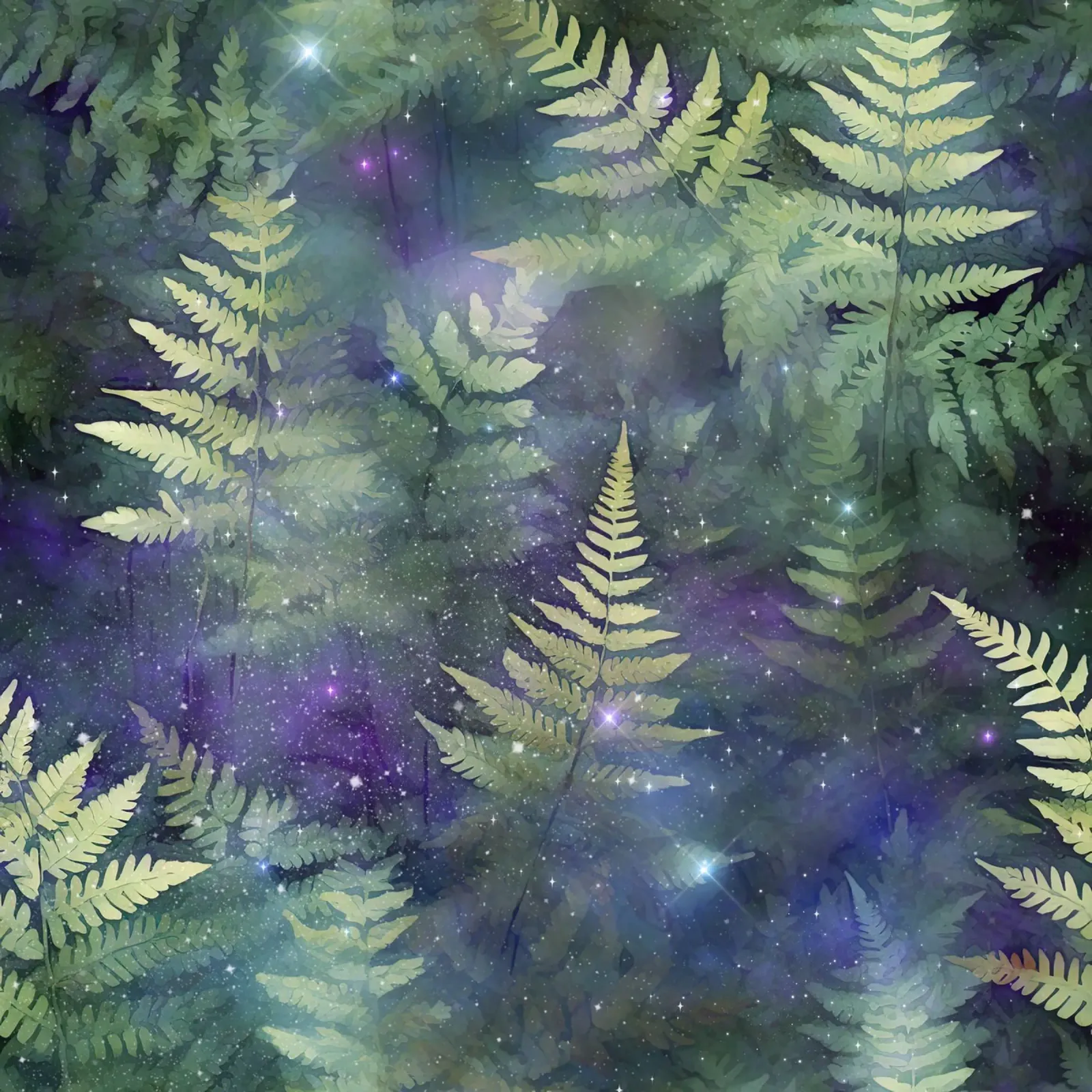 Fantasy forest picture 8 canvas with Floater frame by Yaso Design Boho & Botanic