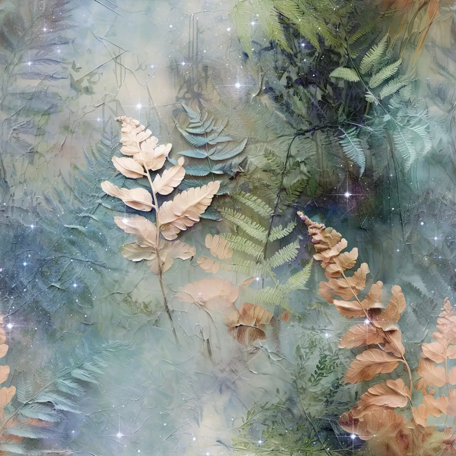 Immagine foresta fantastica 20 tela con Cornice a cassetta da Yaso Design Boho & Botanic