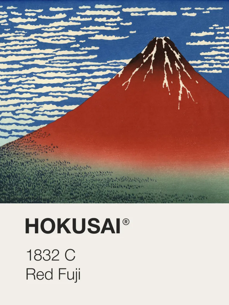 Pantone Hokusai poster da Vintagrafica