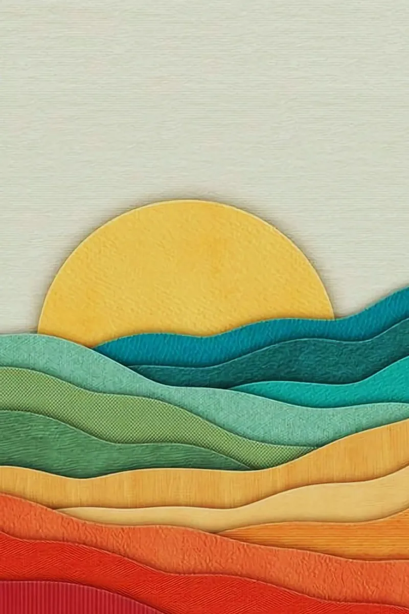 curves texture fabric poster con telaio in legno da Histrol
