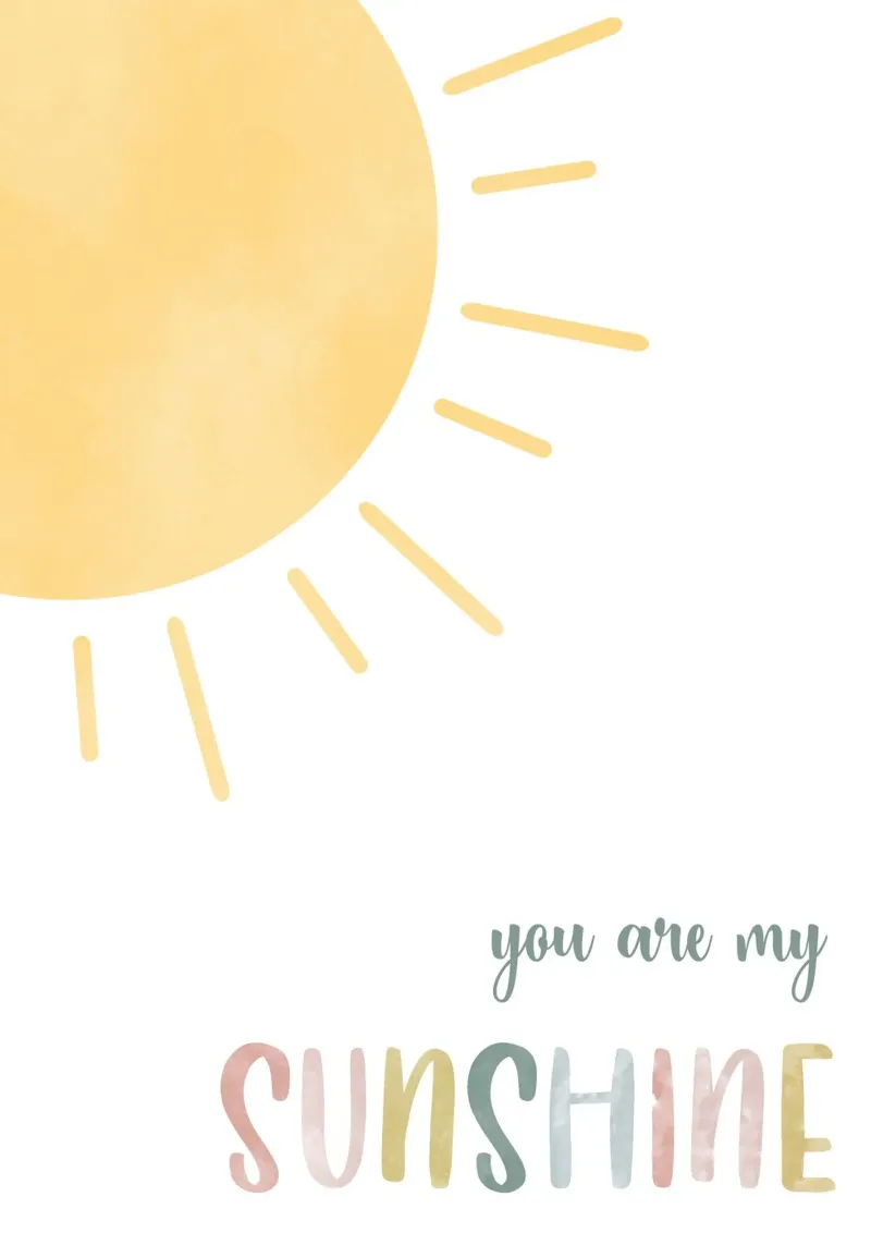 You Are My Sunshine pellicola backlit da vintageshop