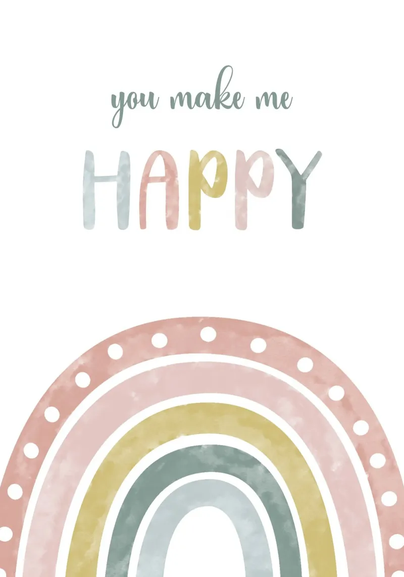 you make me  happy pellicola backlit da vintageshop