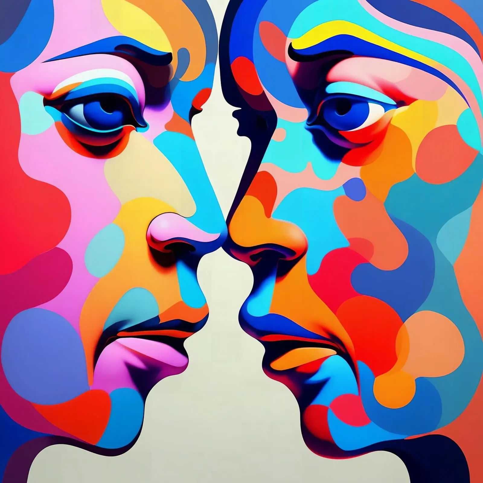 Mirror_image_colourful_2 hahnemühle by AI-Portraits by LK