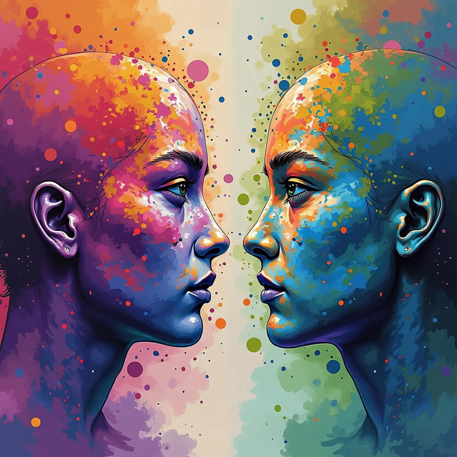 Immagine_specchio_colorata_7 plexiglass da AI-Portraits by LK
