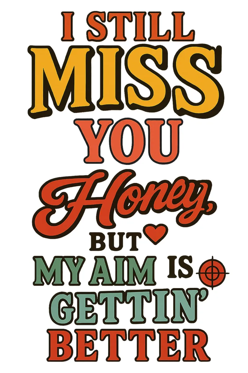 I STILL MISS YOU HONEY, BUT MY AIM IS GETTING BETTER hahnemühle by Vintage Van Gogh