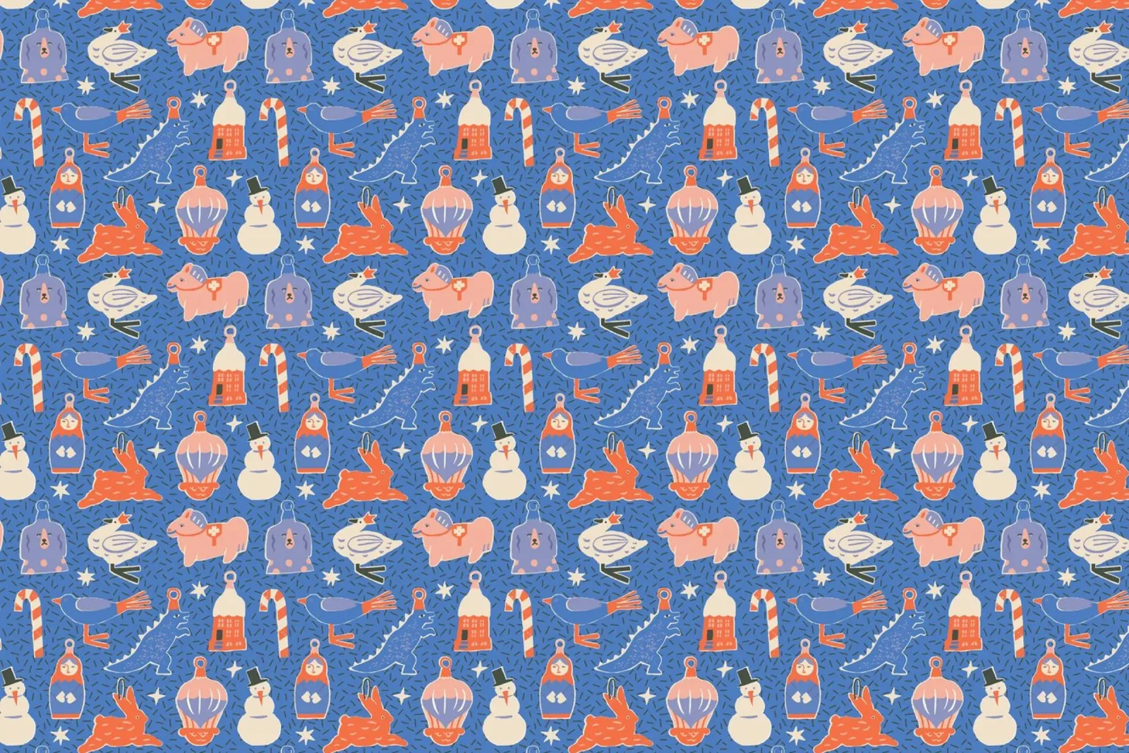 Christmas Pattern No 37 poster con telaio in plastica da treechild