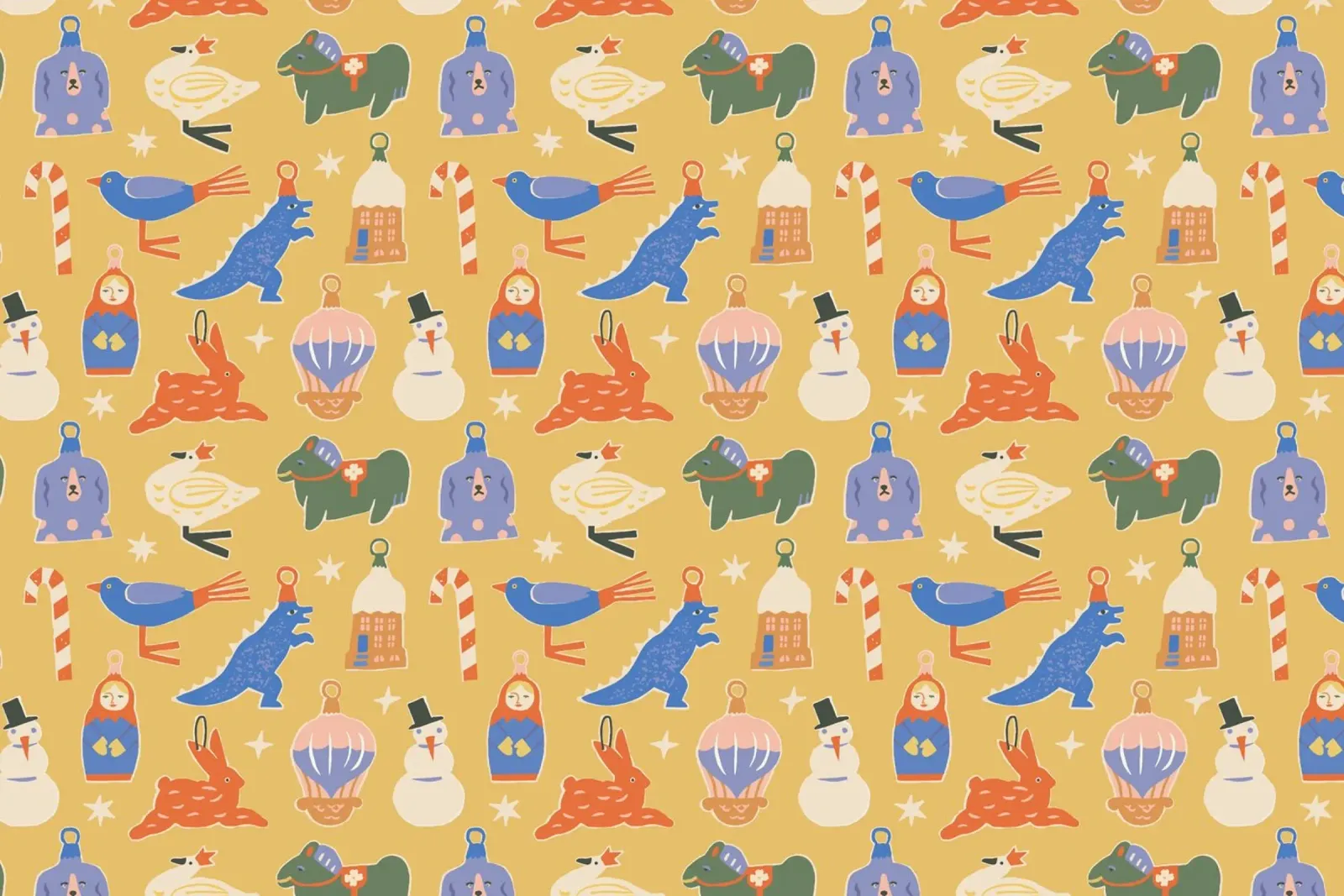 Christmas Pattern No 38 poster con telaio in plastica da treechild