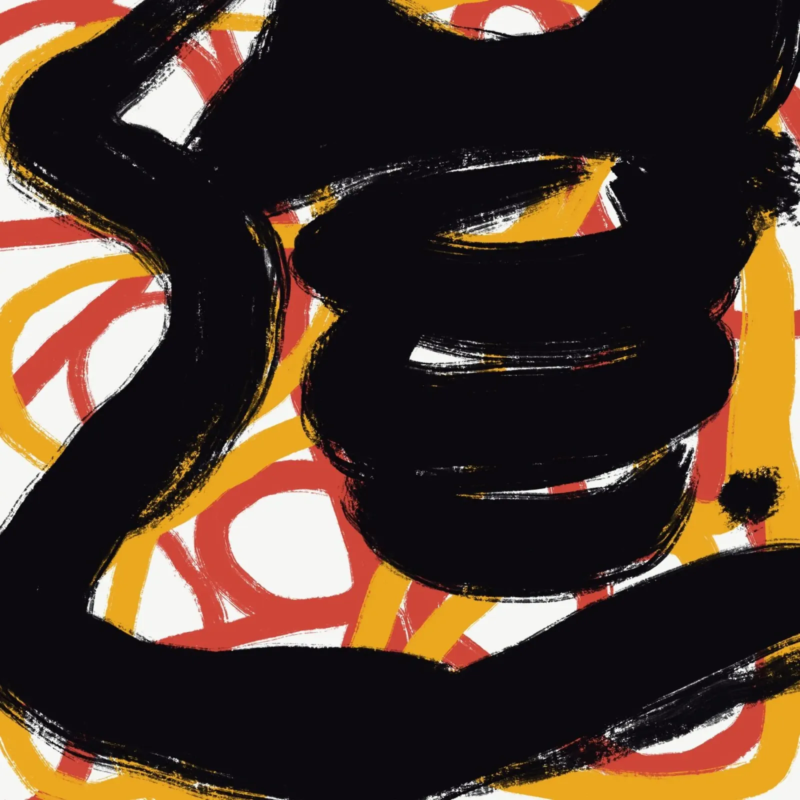 Calligrafia asiatica espressiva 03 poster da Little Dean