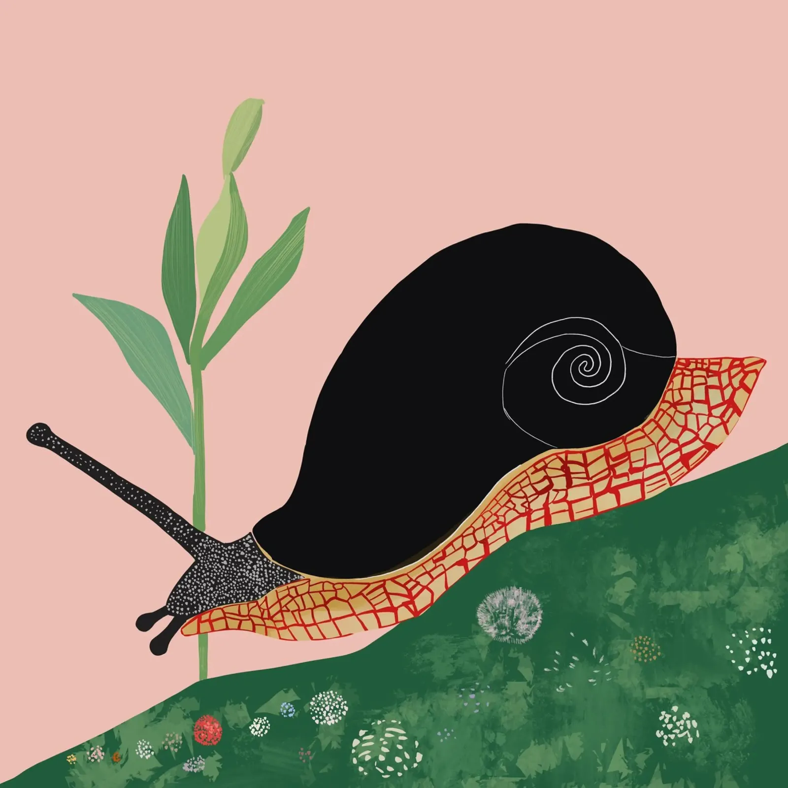 Giramondo del giardino poster con telaio in plastica da ArtsySesta